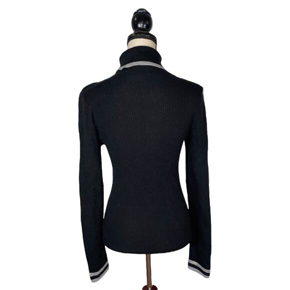 Faherty Mikki Turtleneck Sweater in Black      Size: M - Picture 5 of 6